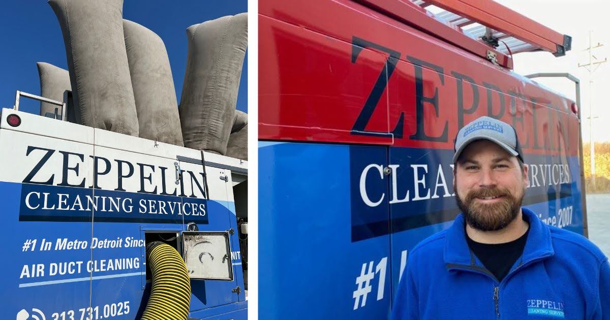 The Power of Clean Air: Why Zeppelin Cleaning Services Chooses Truck-Mounted Caddy Vac Air Duct Cleaning Systems