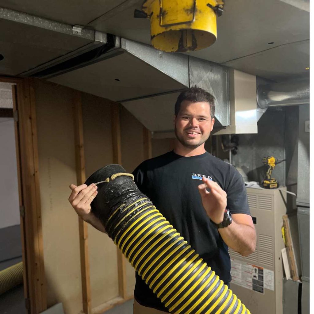 An industrial air duct cleaning expert in metro Detroit