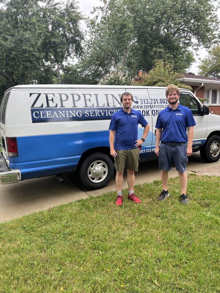 Zeppelin carpet cleaning technicians in Utica, Michigan.